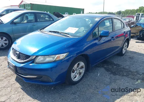 2013 Honda Civic Lx from USA, damaged, VIN 2HGFB2F57DH592633